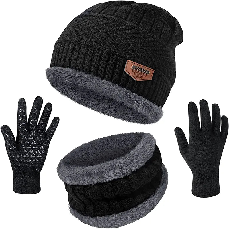 Maden Men Winter Skullies Beanies Hats For Women Knitted Woolen Scarf Caps  Balaclava Mask Gorras Bonnet